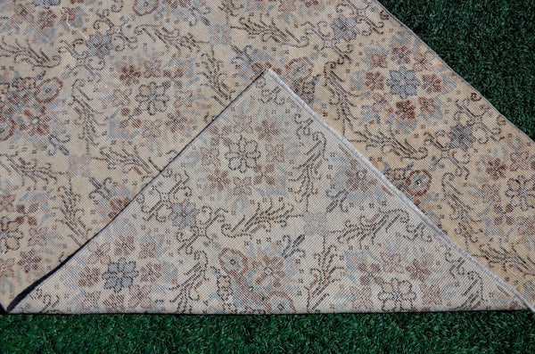 Unique Vintage Turkish Anatolian rug for home decor, area rug, oushak rug boho rug bedroom rug kitchen rug  bathroom rug kilim, rugs 7x4, 666162
