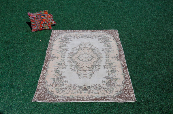 Handmade Turkish rug for home decor, Vintage rug, area rug boho rug bedroom rug kitchen rug bathroom rug kilim rug handmade, rugs 4x7, 666166