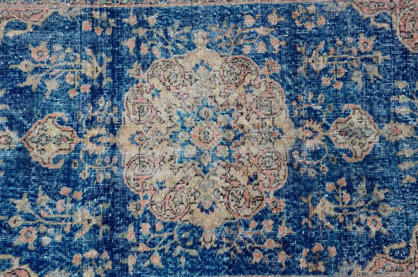 Turkish Handmade Vintage Anatolian rug for home decor, area rug, oushak rug boho rug bedroom rug kitchen rug  bathroom rug kilim, rugs 4x7, 666167