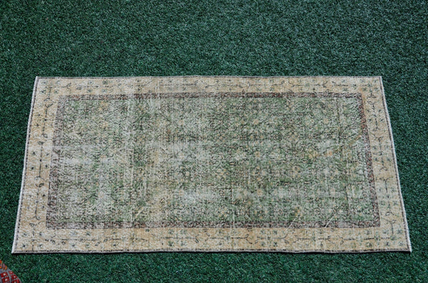 Unique Vintage Turkish Anatolian rug for home decor, area rug, oushak rug boho rug bedroom rug kitchen rug  bathroom rug kilim, rugs 7x3, 666169
