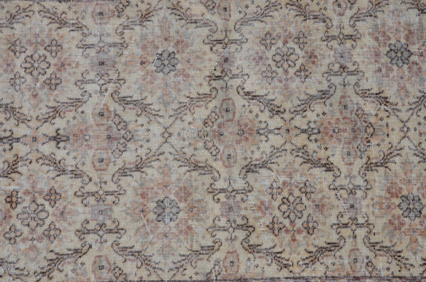 Handknotted Turkish rug for home decor, Vintage rug, area rug boho rug bedroom rug kitchen rug bathroom rug kilim handmade, rugs 4x7, 666171