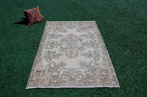 Handmade Turkish rug for home decor, Vintage rug, area rug boho rug bedroom rug kitchen rug bathroom rug kilim rug handmade, rugs 4x7, 666196