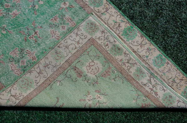 Turkish Handmade Vintage Anatolian rug for home decor, area rug, oushak rug boho rug bedroom rug kitchen rug  bathroom rug kilim, rugs 4x7, 666197