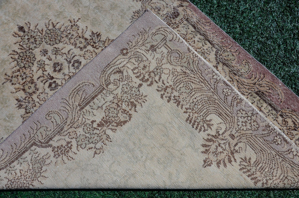 Natural oushak Turkish rug for home decor, Vintage rug, area rug boho rug bedroom rug kitchen rug bathroom rug kilim rug  handmade, rugs 4x7, 666198