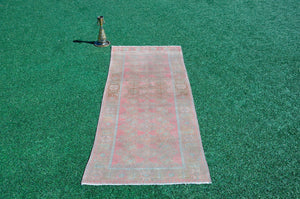 Natural Vintage Turkish runner rug for home decor, area rug, Anatolian oushak rug boho rug kitchen rug  bathroom rug kilim,  9'2" x 3'5", 666215