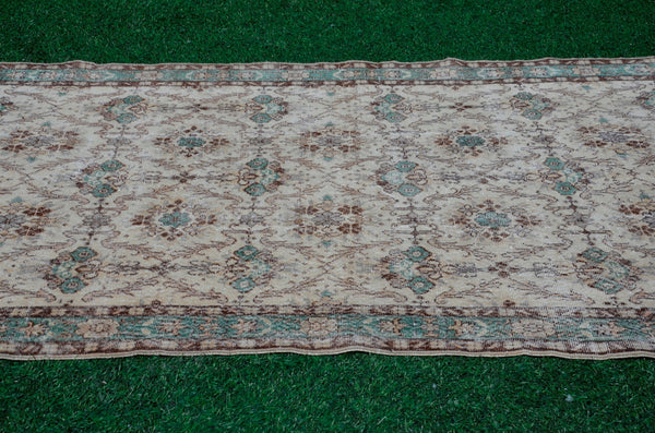 Unique Turkish large Vintage rug for home decor, oversize rug, area rug oushak rug boho rug bedroom kitchen rug  kilim rug, rugs 5x8, 666042