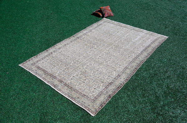 Turkish Handmade large Vintage rug for home decor, oversize rug, area rug oushak rug boho rug bedroom rug kitchen rug  kilim rug, rugs 6x10, 666046