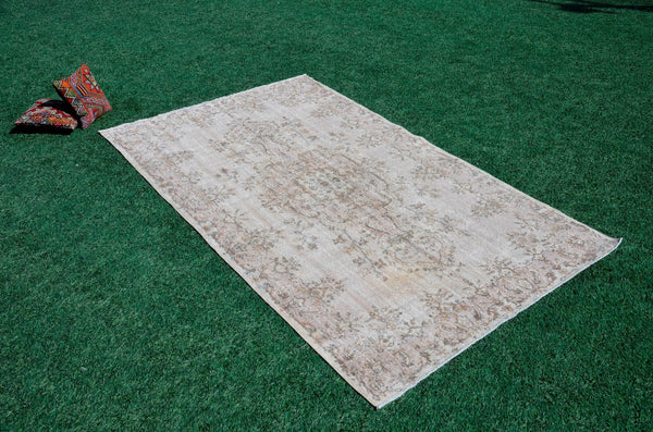 Turkish Handmade large Vintage rug for home decor, oversize rug, area rug oushak rug boho rug bedroom rug kitchen rug  kilim rug, rugs 6x10, 666049