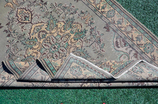 Hand knotted Turkish large Vintage rug for home decor, oversize rug, area rug oushak rug boho bedroom rug kitchen rug  kilim rug, rugs 6x9, 666054