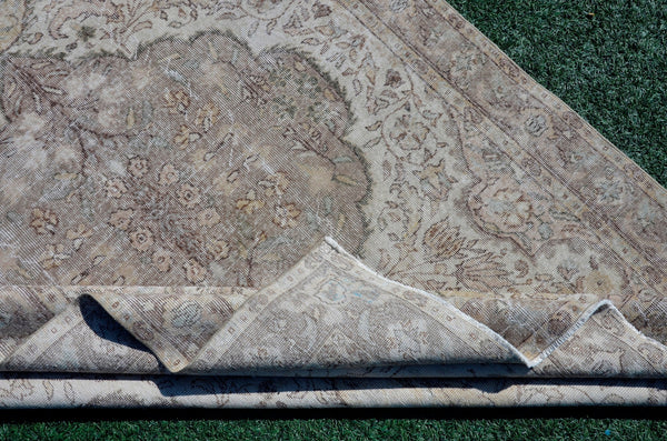 Handmade Turkish large Vintage rug for home decor, oversize rug, area rug oushak rug boho rug bedroom rug kitchen rug  kilim rug, rugs 6x10, 666068