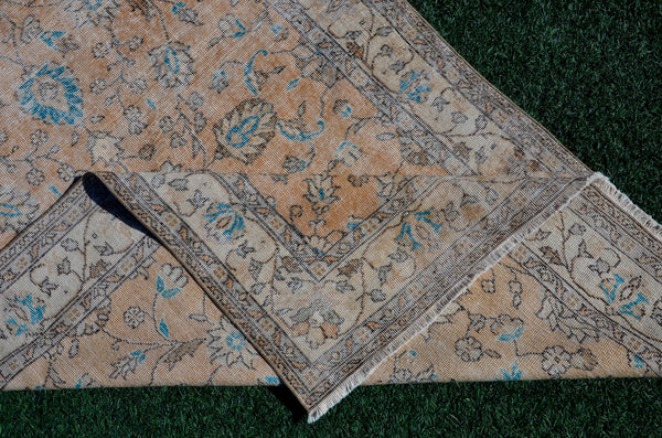 Handmade Turkish large Vintage rug for home decor, oversize rug, area rug oushak rug boho rug bedroom rug kitchen rug  kilim rug, rugs 5x9, 666073