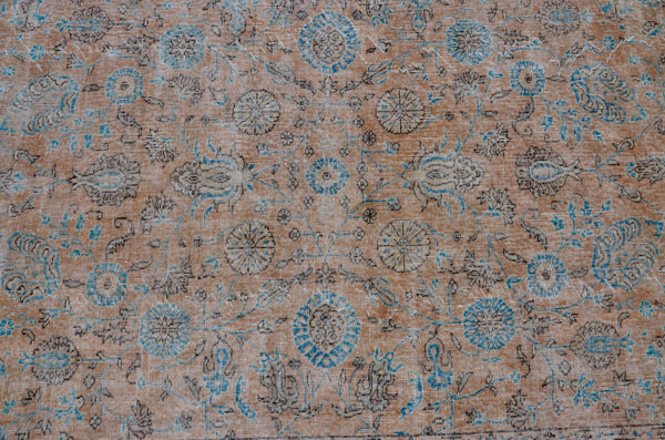Unique Turkish large Vintage rug for home decor, oversize rug, area rug oushak rug boho rug bedroom kitchen rug  kilim rug, rugs 7x10, 666081