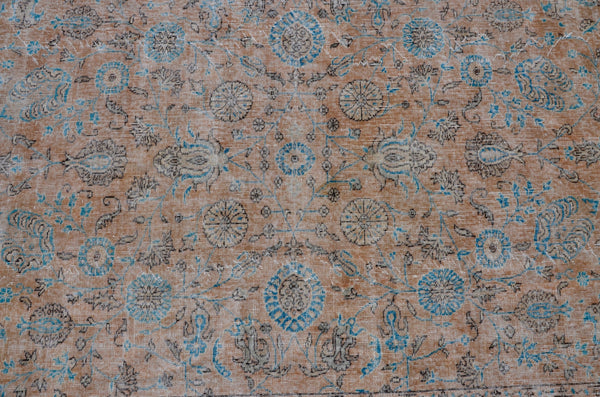 Unique Turkish large Vintage rug for home decor, oversize rug, area rug oushak rug boho rug bedroom kitchen rug  kilim rug, rugs 7x10, 666081
