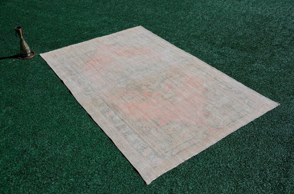 Turkish Handmade large Vintage rug for home decor, oversize rug, area rug oushak rug boho rug bedroom rug kitchen rug  kilim rug, rugs 9x6, 666096