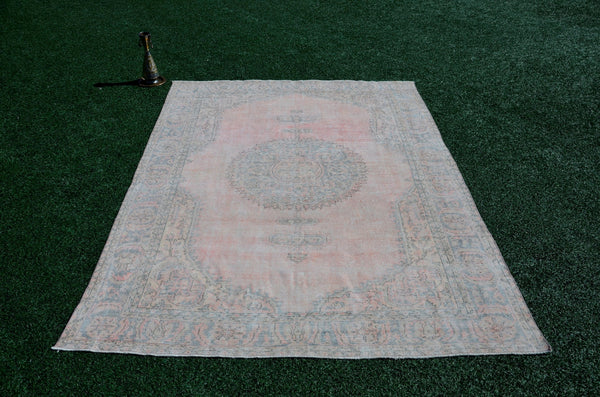 Turkish Handmade large Vintage rug for home decor, oversize rug, area rug oushak rug boho rug bedroom rug kitchen rug  kilim rug, rugs 7x11, 666097