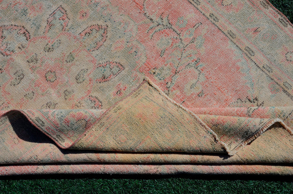 Turkish Handmade large Vintage rug for home decor, oversize rug, area rug oushak rug boho rug bedroom rug kitchen rug  kilim rug, rugs 6x10, 666099