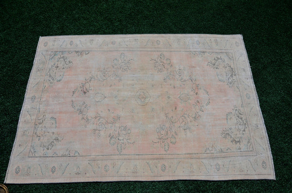 Turkish Handmade large Vintage rug for home decor, oversize rug, area rug oushak rug boho rug bedroom rug kitchen rug  kilim rug, rugs 6x9, 666100
