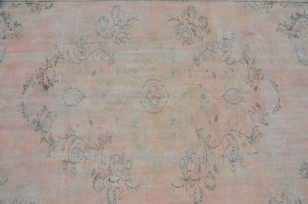 Turkish Handmade large Vintage rug for home decor, oversize rug, area rug oushak rug boho rug bedroom rug kitchen rug  kilim rug, rugs 6x9, 666100
