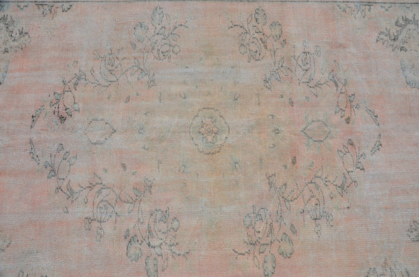 Turkish Handmade large Vintage rug for home decor, oversize rug, area rug oushak rug boho rug bedroom rug kitchen rug  kilim rug, rugs 6x9, 666100