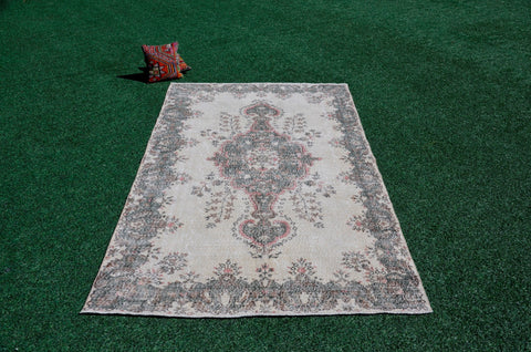 Turkish Handmade large Vintage rug for home decor, oversize rug, area rug oushak rug boho rug bedroom rug kitchen rug  kilim rug, rugs 6x10, 666105