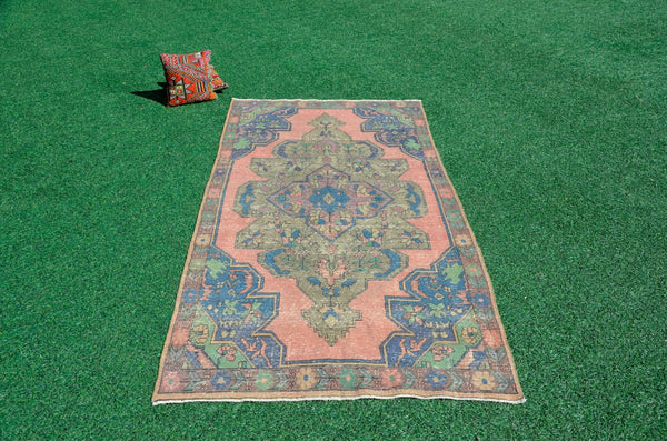 Natural Turkish large Vintage rug for home decor, oversize rug, area rug oushak rug boho rug bedroom rug kitchen rug  kilim rug, rugs 10x5, 666108