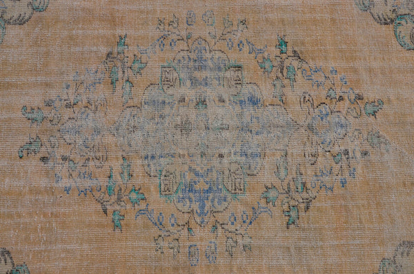 Natural Turkish large Vintage rug for home decor, oversize rug, area rug oushak rug boho rug bedroom rug kitchen rug  kilim rug, rugs 6x8, 666109
