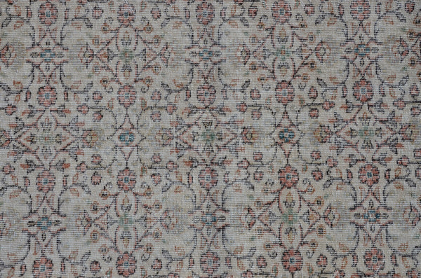 Natural oushak Turkish rug for home decor, Vintage rug, area rug boho rug bedroom rug kitchen rug bathroom rug kilim rug  handmade, rugs 4x7, 666146
