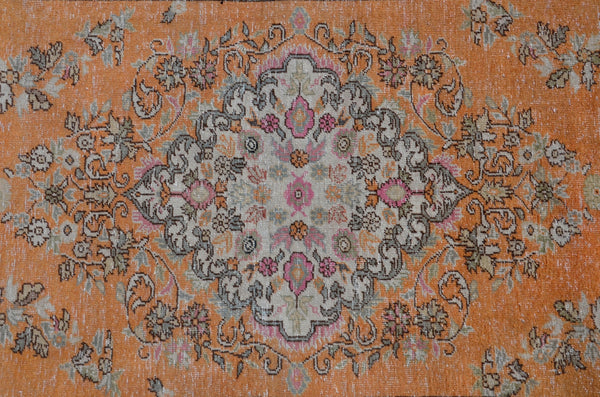 Vintage Turkish unique rug for home decor, area rug, oushak rug boho rug bedroom rug kitchen rug  bathroom rug kilim, rugs 8x4, 666147