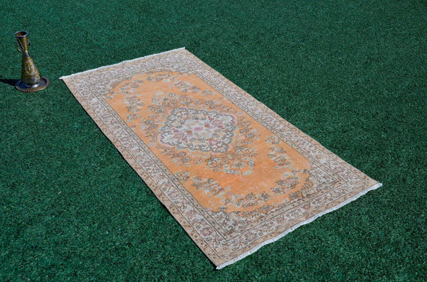 Vintage Turkish unique rug for home decor, area rug, oushak rug boho rug bedroom rug kitchen rug  bathroom rug kilim, rugs 8x4, 666147