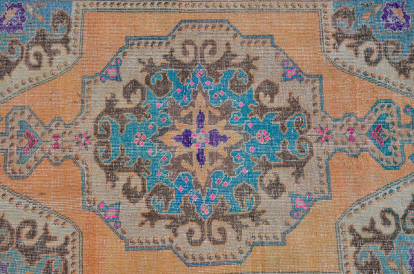 Natural oushak Turkish rug for home decor, Vintage rug, area rug boho rug bedroom rug kitchen rug bathroom rug kilim rug  handmade, rugs 4x7, 666151