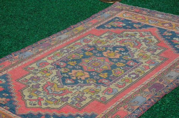 Handmade Turkish rug for home decor, Vintage rug, area rug boho rug bedroom rug kitchen rug bathroom rug kilim rug handmade, rugs 4x8, 666157