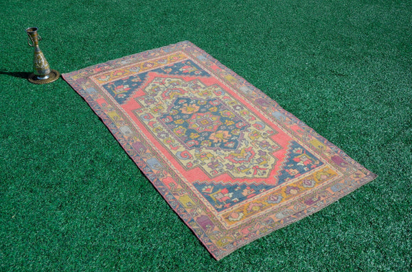 Handmade Turkish rug for home decor, Vintage rug, area rug boho rug bedroom rug kitchen rug bathroom rug kilim rug handmade, rugs 4x8, 666157