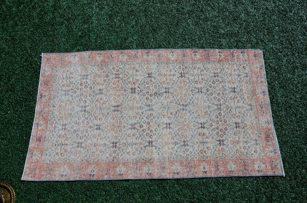 Handknotted Turkish rug for home decor, Vintage rug, area rug boho rug bedroom rug kitchen rug bathroom rug kilim handmade, rugs 4x6, 666158