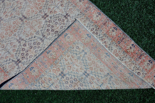 Handknotted Turkish rug for home decor, Vintage rug, area rug boho rug bedroom rug kitchen rug bathroom rug kilim handmade, rugs 4x6, 666158