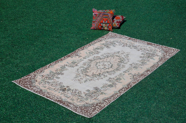 Handmade Turkish rug for home decor, Vintage rug, area rug boho rug bedroom rug kitchen rug bathroom rug kilim rug handmade, rugs 4x7, 666166