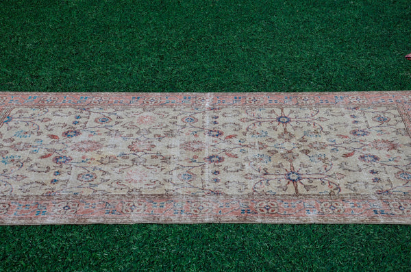 Turkish Handmade Vintage Anatolian rug for home decor, area rug, oushak rug boho rug bedroom rug kitchen rug  bathroom rug kilim, rugs 4x9, 666173