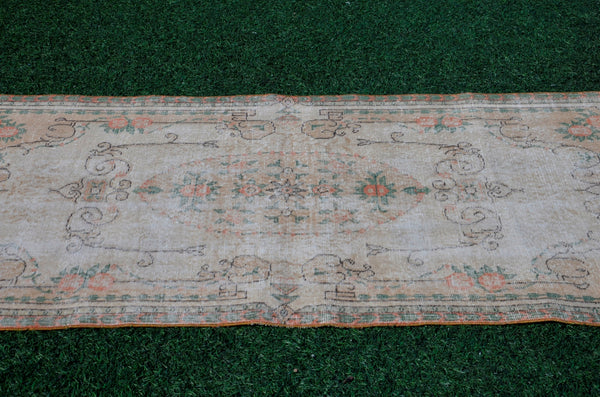 Unique Vintage Turkish Anatolian rug for home decor, area rug, oushak rug boho rug bedroom rug kitchen rug  bathroom rug kilim, rugs 4x6, 666181