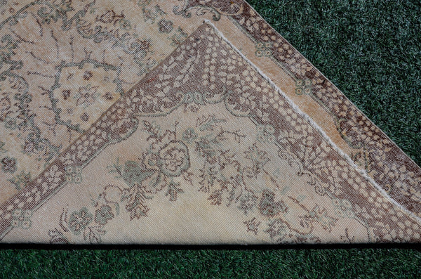 Turkish Handmade Vintage Anatolian rug for home decor, area rug, oushak rug boho rug bedroom rug kitchen rug  bathroom rug kilim, rugs 4x7, 666191