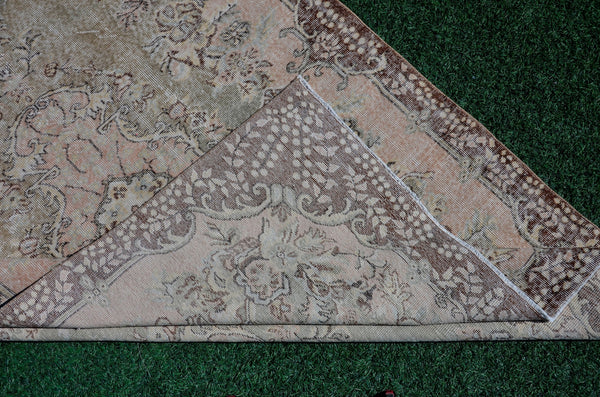 Natural Turkish large Vintage rug for home decor, oversize rug, area rug oushak rug boho rug bedroom rug kitchen rug  kilim rug, rugs 6x9, 666207