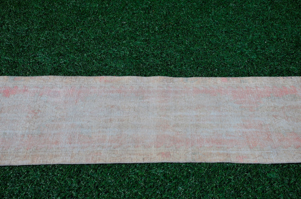 Vintage Turkish Natural runner rug for home decor, area rug, Anatolian oushak rug boho rug kitchen rug  bathroom rug kilim, 8'7"x2'7", 666209