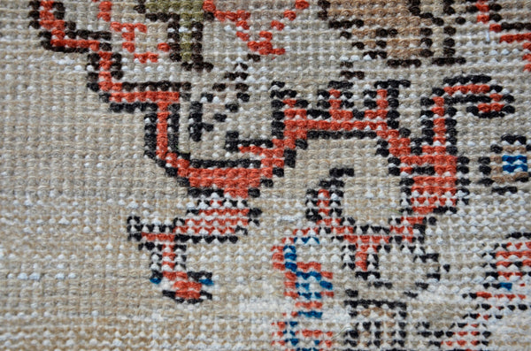 Vintage Turkish Natural runner rug for home decor, area rug, Anatolian oushak rug boho rug kitchen rug  bathroom rug kilim, 5'6" x 1'11", 666217
