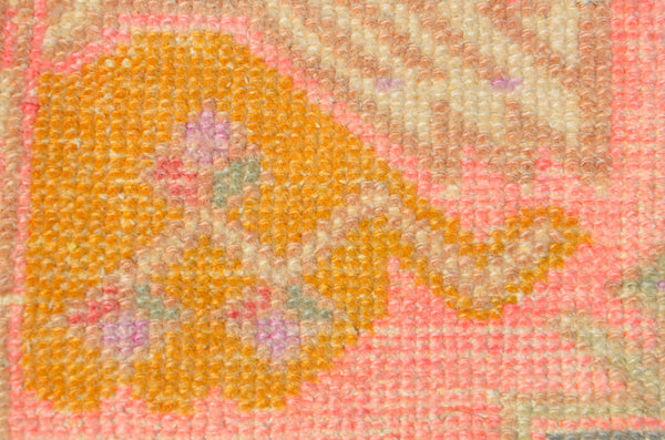 Natural Turkish Vintage small area rug doormat for home decor, bathroom rug, area oushak rug bathroom mat kitchen rug kilim rug, rug 3X1.5, 665769