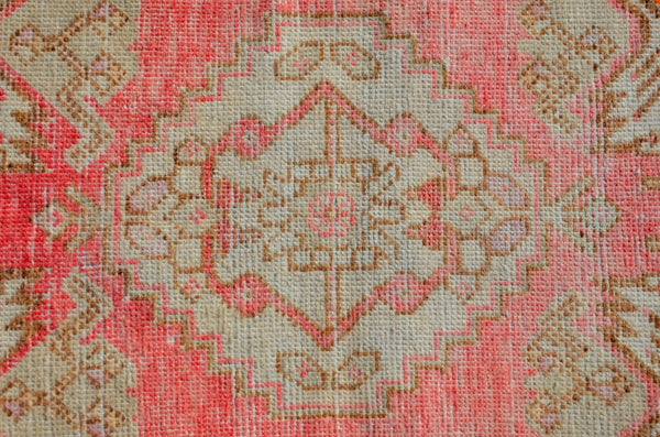 Turkish Handmade Vintage small area rug doormat for home decor, bathroom rug, area oushak rug bathroom mat kitchen kilim rug, rug 3.2x1.6, 665801