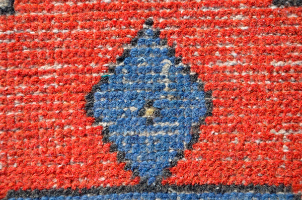 Vintage Handmade Turkish small area rug doormat for home decor, bathroom rug, area rug bathroom mat kitchen rug  kilim rug, rug 3X1.3, 665805