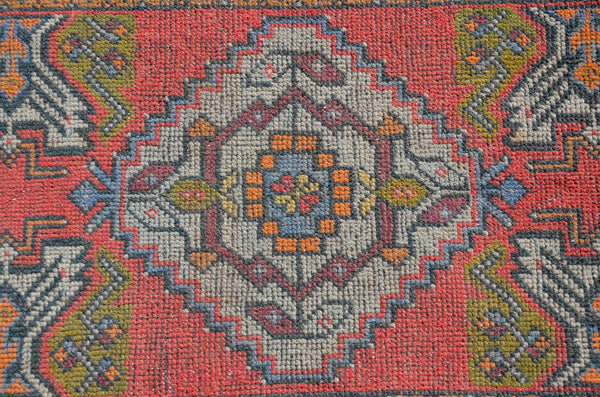 Unique Turkish Vintage small area rug doormat for home decor, bathroom rug, area oushak rug bathroom mat kitchen rug  kilim rug, rug 3.1x1.6, 665809