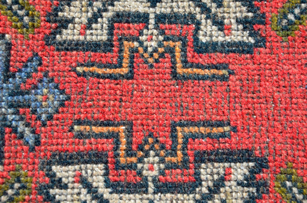 Handmade Turkish Vintage small area rug doormat for home decor, bathroom rug, area oushak rug bathroom mat kitchen kilim rug, rug 3.2X1.6, 665812