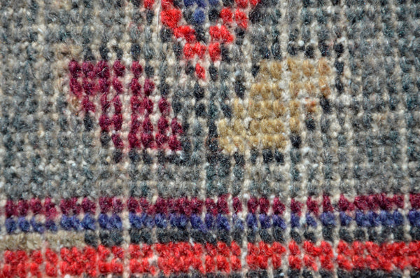 Natural Turkish Vintage small area rug doormat for home decor, bathroom rug, area oushak rug bathroom mat kitchen rug kilim rug, rug 3X1.6, 665992