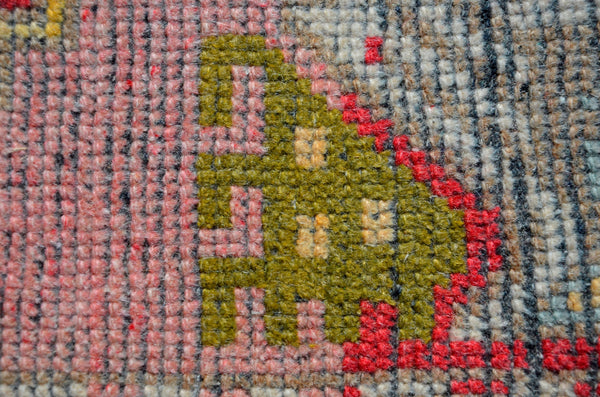 Natural Turkish Vintage small area rug doormat for home decor, bathroom rug, area oushak rug bathroom mat kitchen rug kilim rug, rug 3.1X1.6, 665997