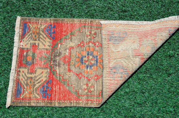 Natural Turkish Vintage small area rug doormat for home decor, bathroom rug, area oushak rug bathroom mat kitchen rug kilim rug, rug 3.1X1.6, 666520