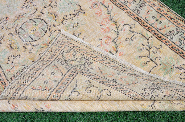 Turkish Handmade large Vintage rug for home decor, oversize rug, area rug oushak rug boho rug bedroom rug kitchen rug  kilim rug, rugs 6x9, 666226